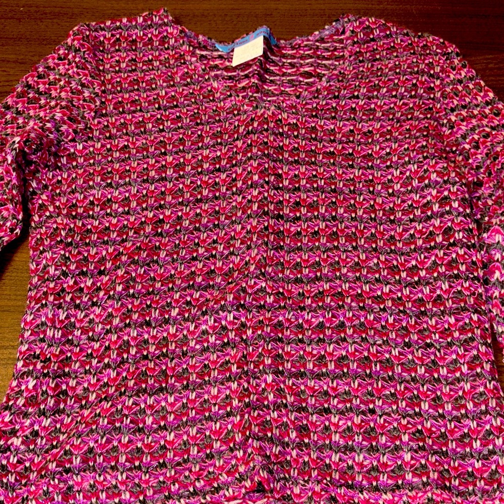 Pink and Black Knit Sweater